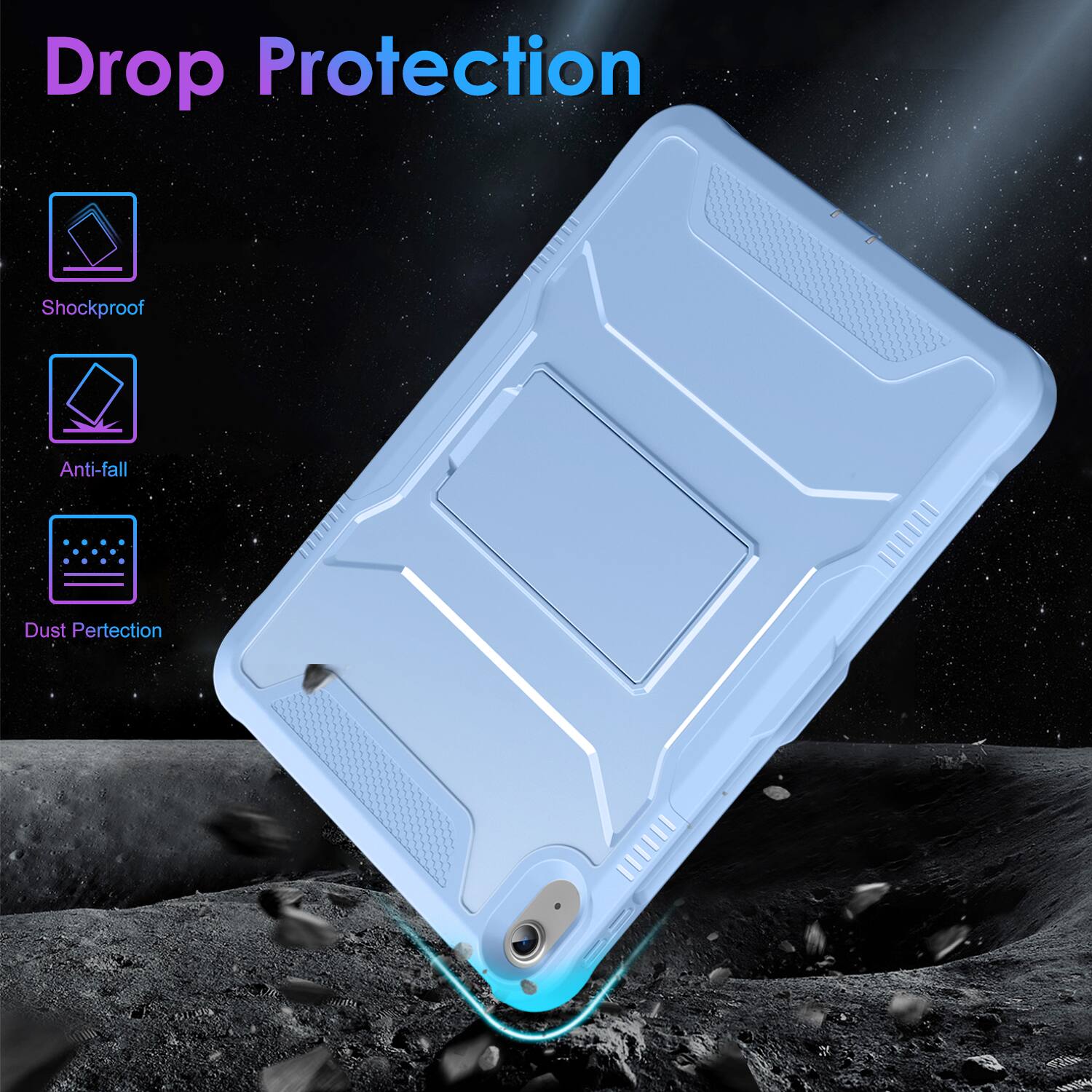 Drop Protection

- Shockproof
- Anti-fall
- Dust Protection