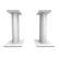 Angle. Kanto - 9" Universal Desktop Speaker Stands with Cable Management, Pair - White.
