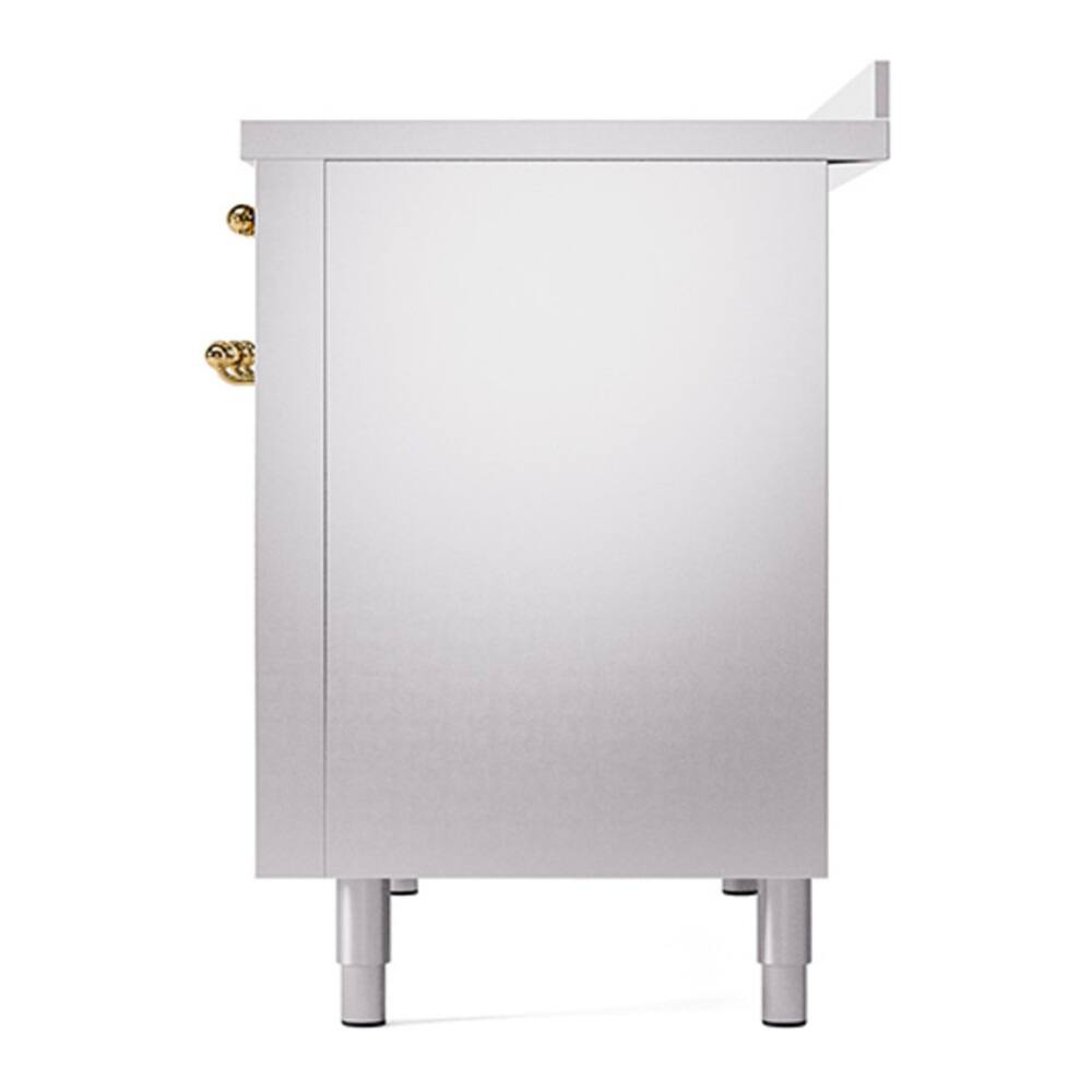 Alt View 4. ILVE - ILVE Nostalgie II 48 inch Induction Range with 6 Induction Elements (Stainless Steel) - Stainless Steel.