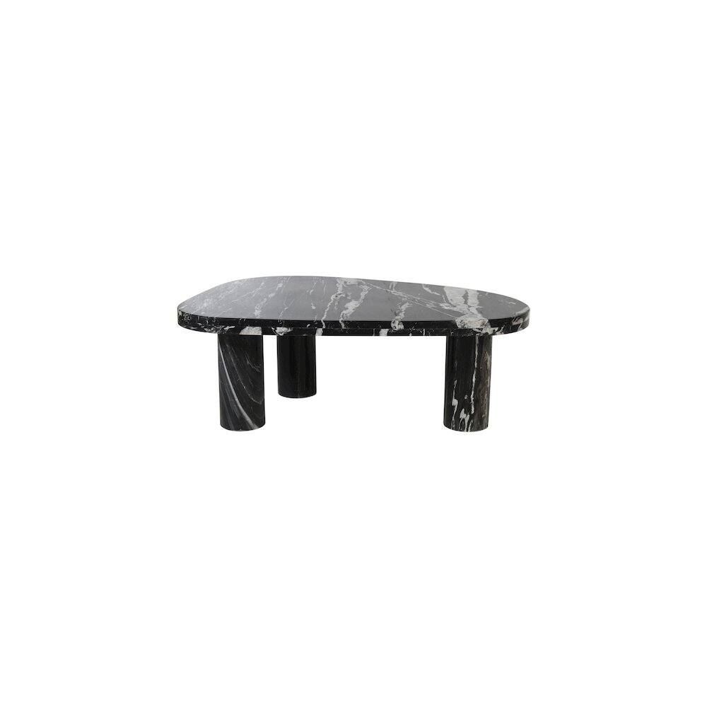 Alt View 2. Meridian Furniture - Messina Black / Grey Coffee Table - Black.