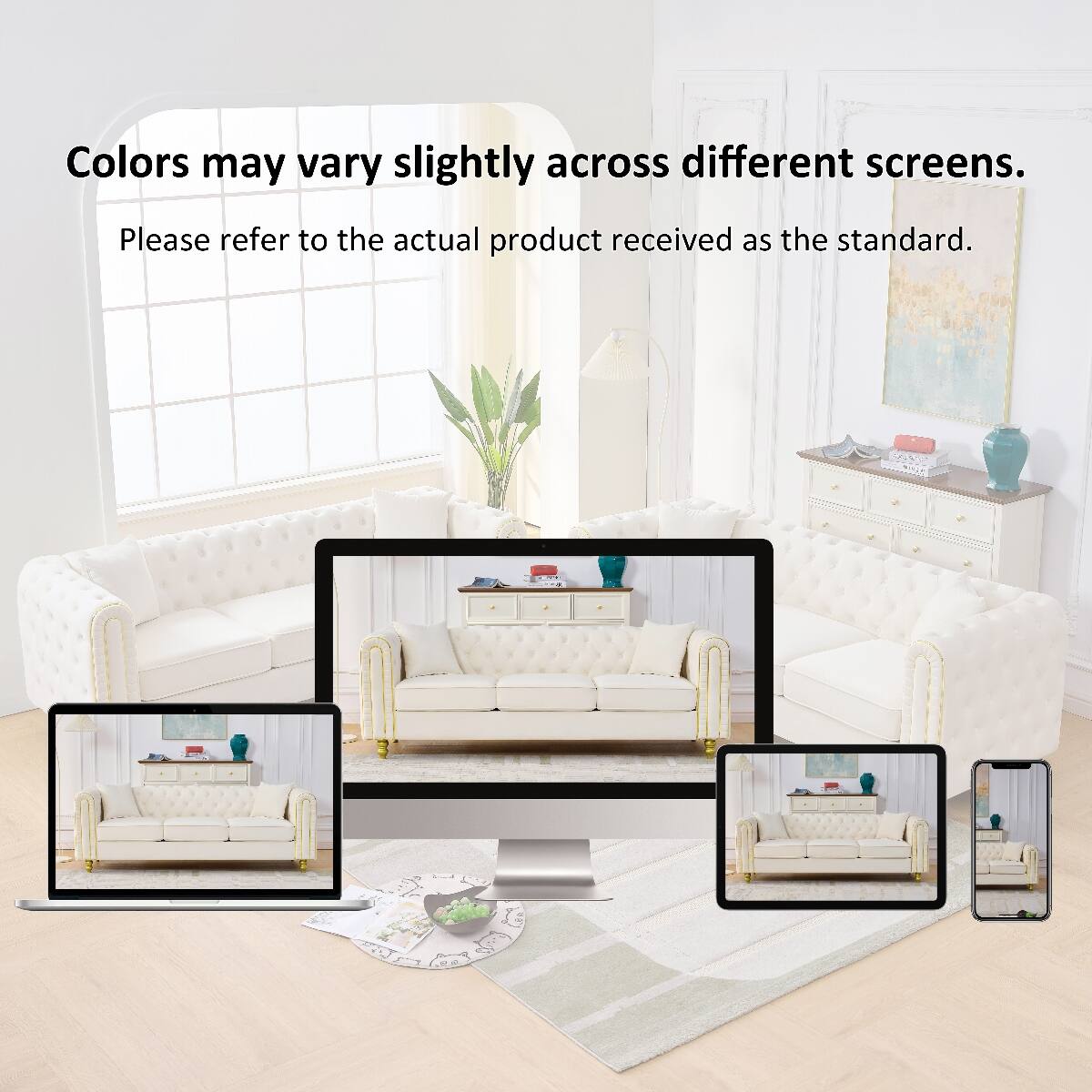 Colors may vary slightly across different screens.  
Please refer to the actual product received as the standard.
