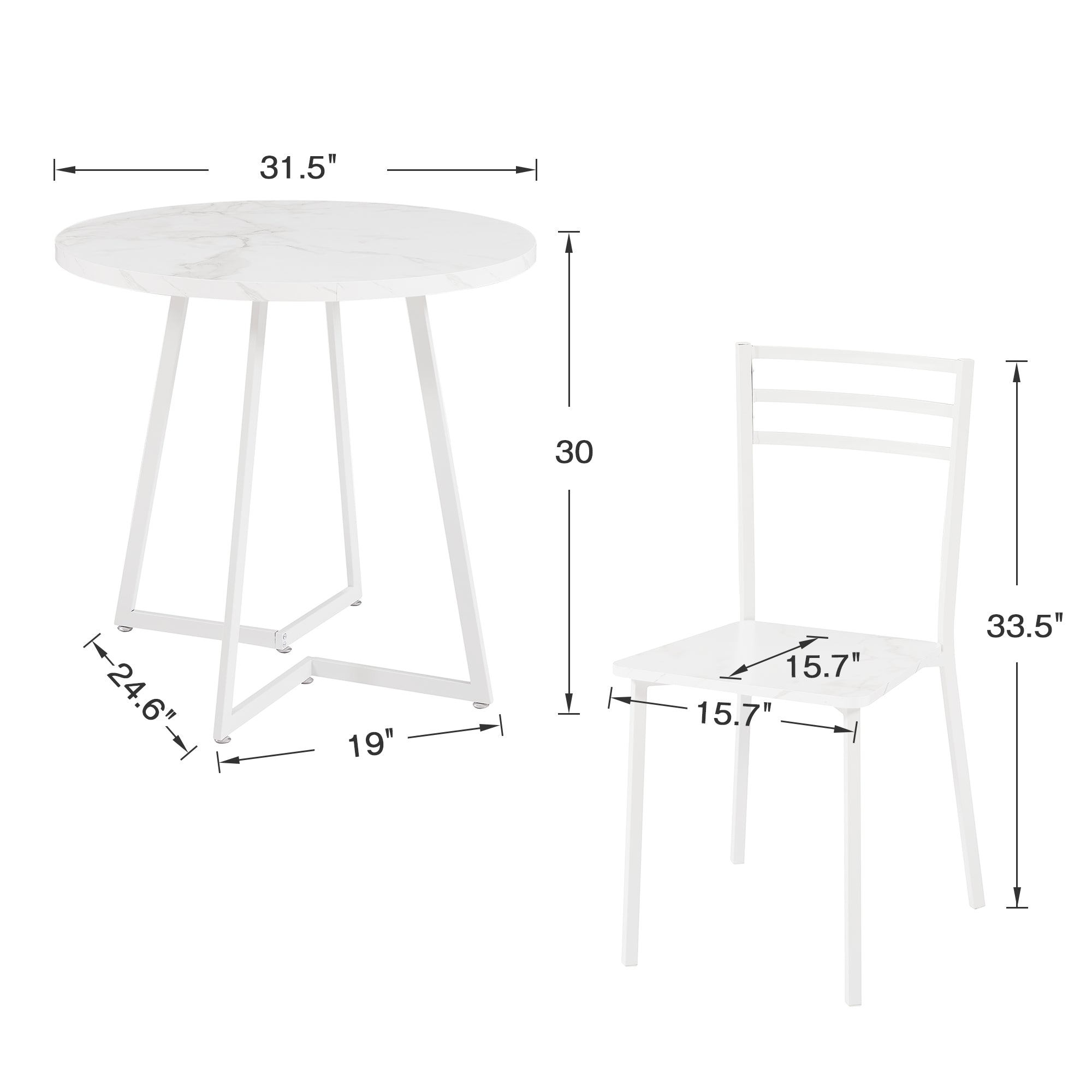 31.5"  
30"  
24.6"  
19"  
15.7"  
15.7"  
33.5"