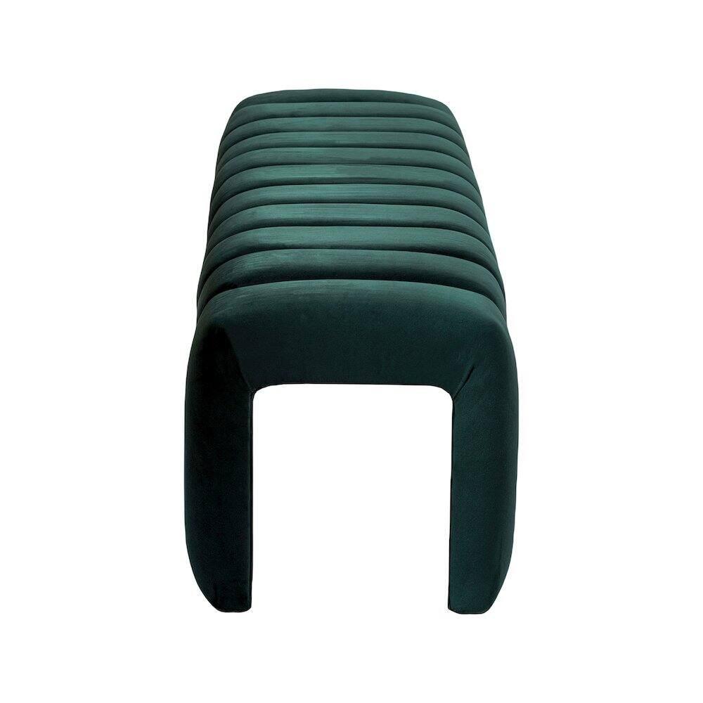 Alt View 2. Meridian Furniture - Andaz Green Bench - Green.