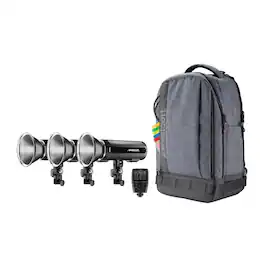 Westcott - FJ200 Strobe 3-Light Backpack Kit with Universal Wireless Trigger