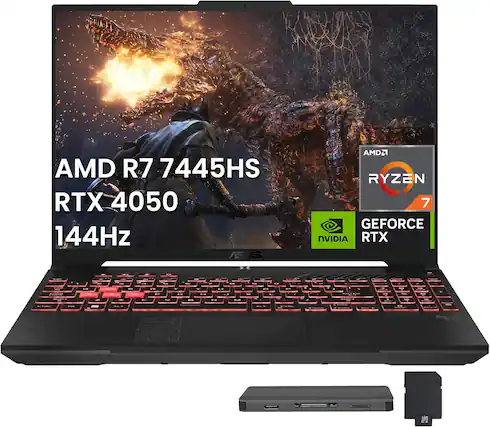 AMD R7 7445HS
RTX 4050
144Hz
AMD Ryzen 7
NVIDIA GeForce RTX