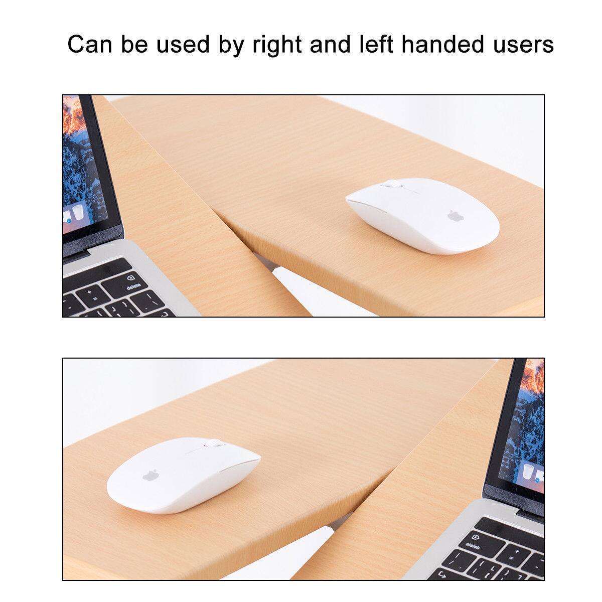 The text on the image reads: "Can be used by right and left handed users."