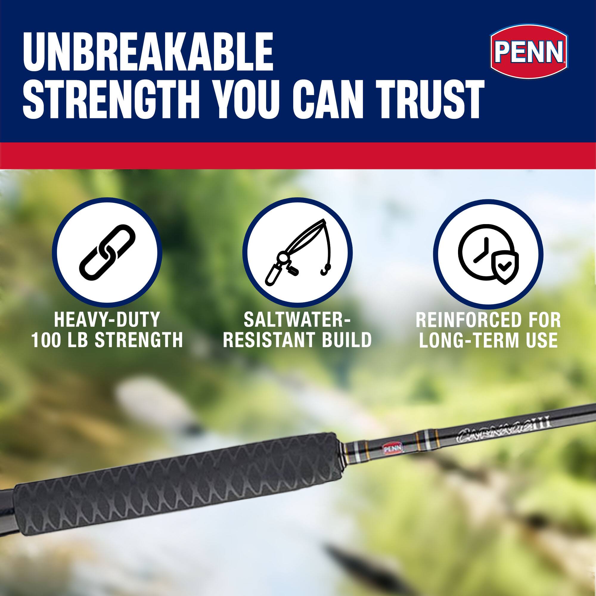 UNBREAKABLE STRENGTH YOU CAN TRUST

HEAVY-DUTY 100 LB STRENGTH

SALTWATER-RESISTANT BUILD

REINFORCED FOR LONG-TERM USE