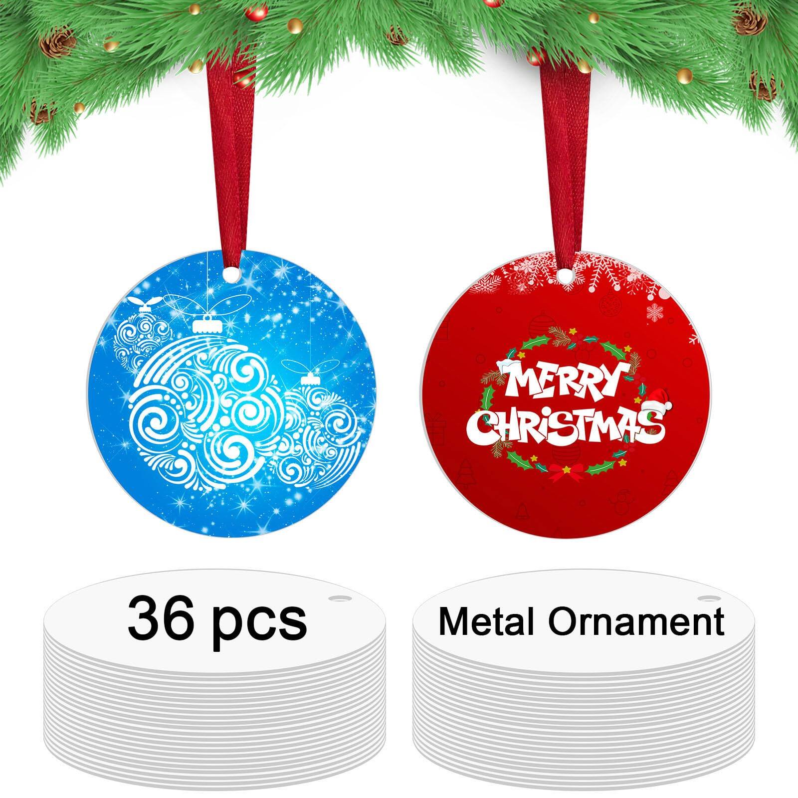 36 Pcs Sublimation Ornament Blanks
