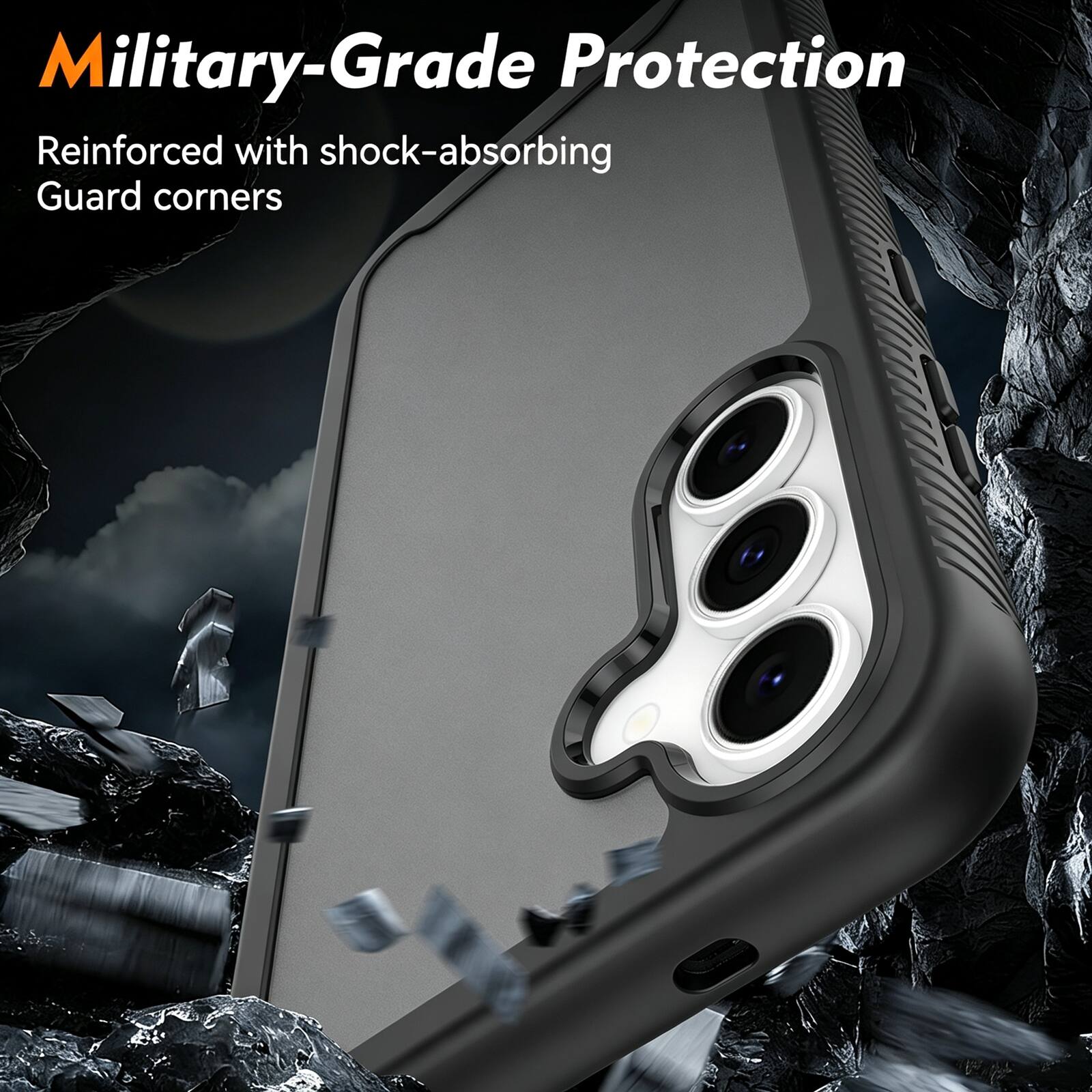 Military-Grade Protection  
Reinforced with shock-absorbing Guard corners