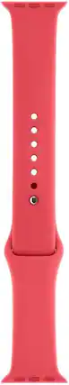 Front. Apple - Apple Watch Sport Band (38mm) - Red Raspberry - Regular - Gray.