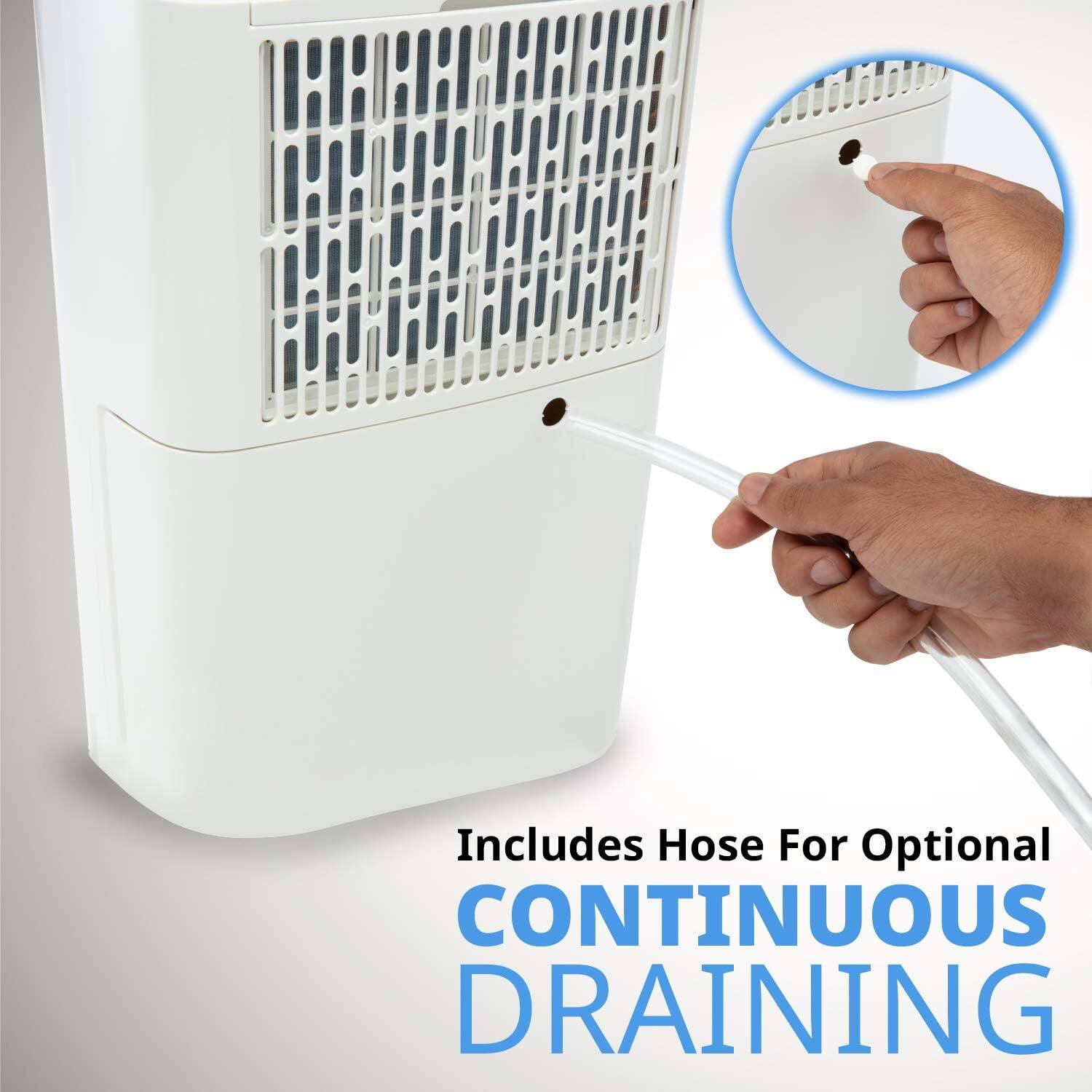 Includes Hose For Optional CONTINUOUS DRAINING