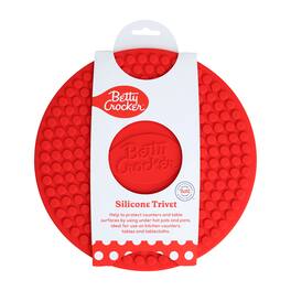 Betty Crocker - Silicone 7 x 7 Inch Trivet - Red