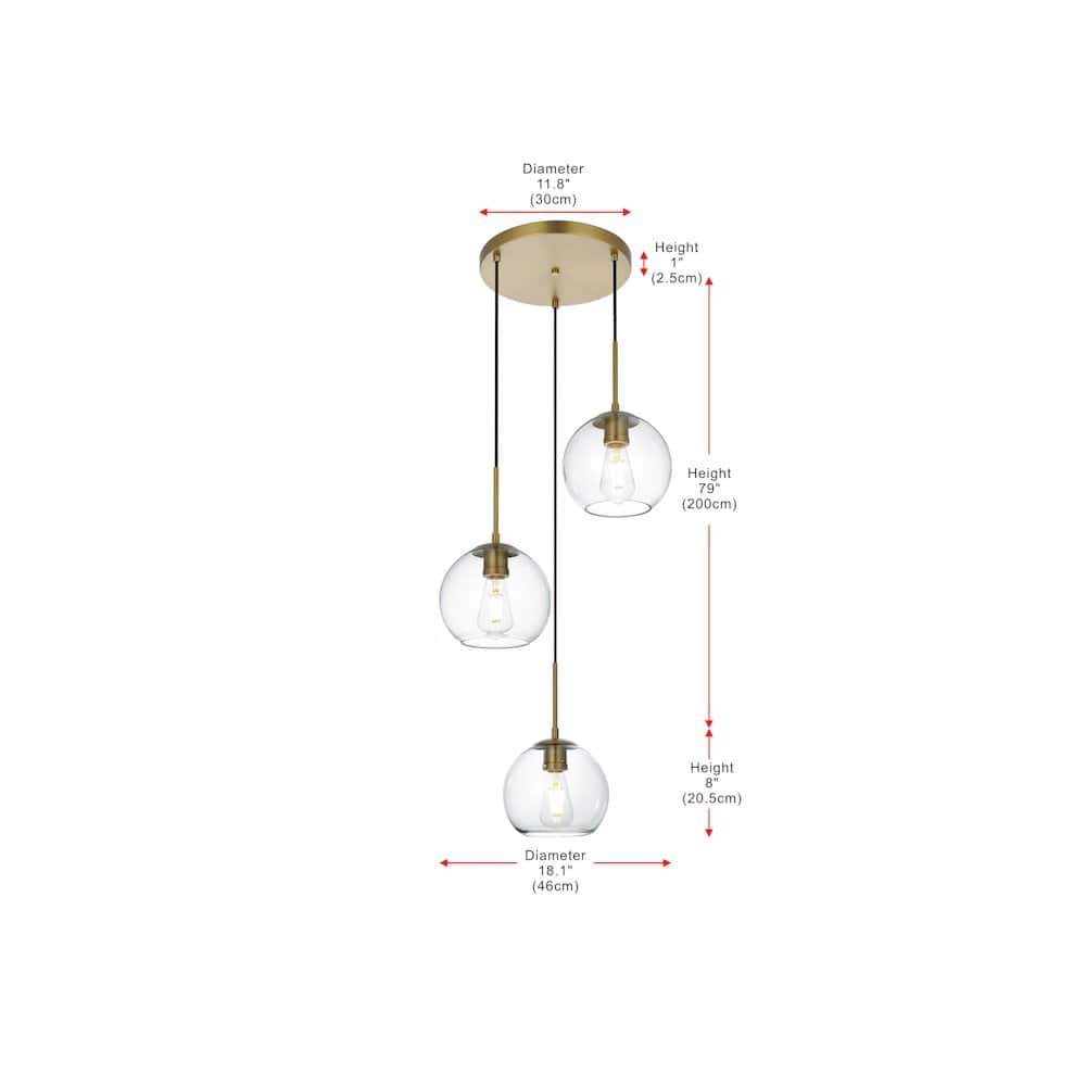 Living District - Baxter 18 Inch Flush Mount Clear Shade in Satin Gold - Satin Gold And Clear price history on PriceWatchPro