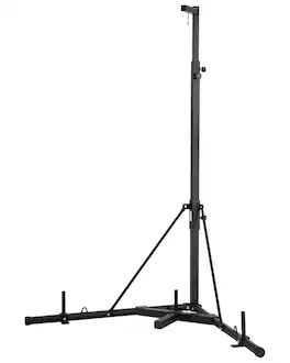 VEVOR - Punching Bag Stand, Steel Heavy Duty Workout Training Equipment, Adjustable Height Boxing Punching Stand - Black
