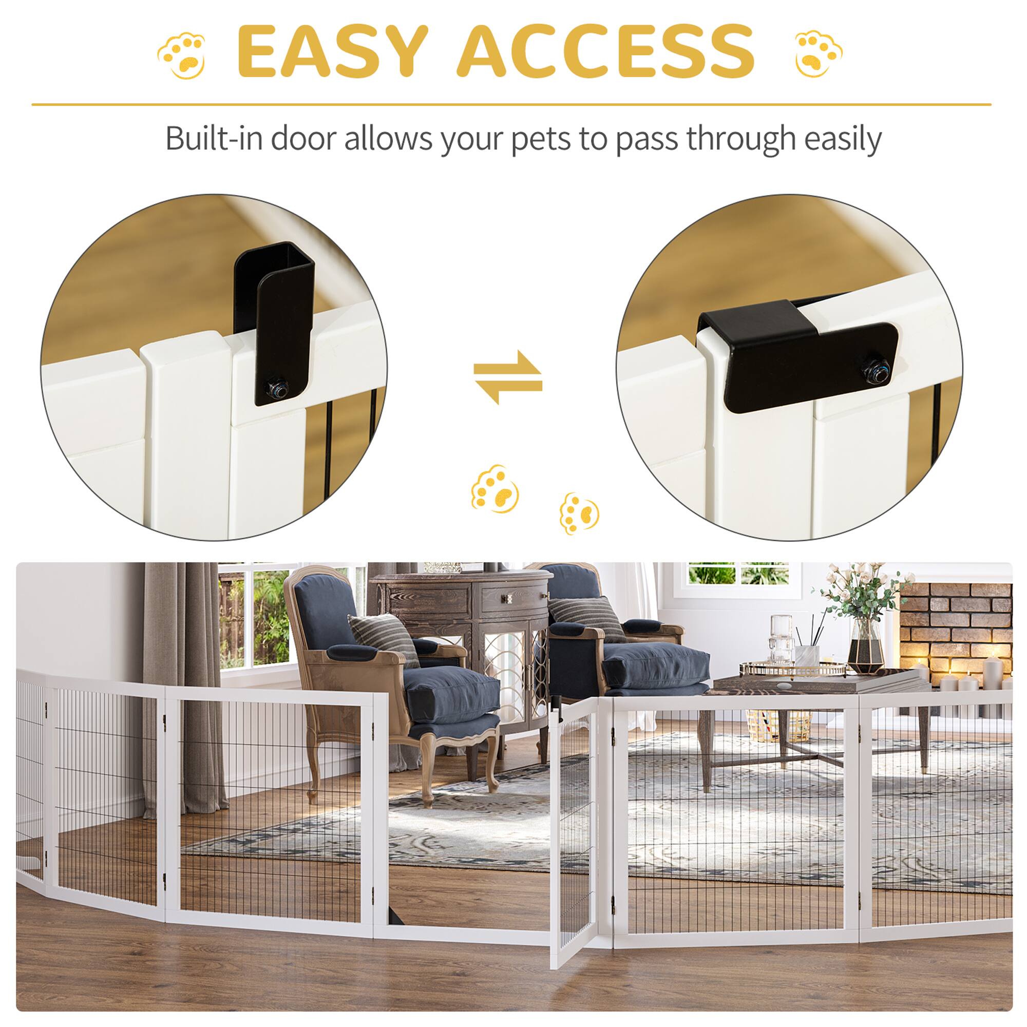 EASY ACCESS  
Built-in door allows your pets to pass through easily