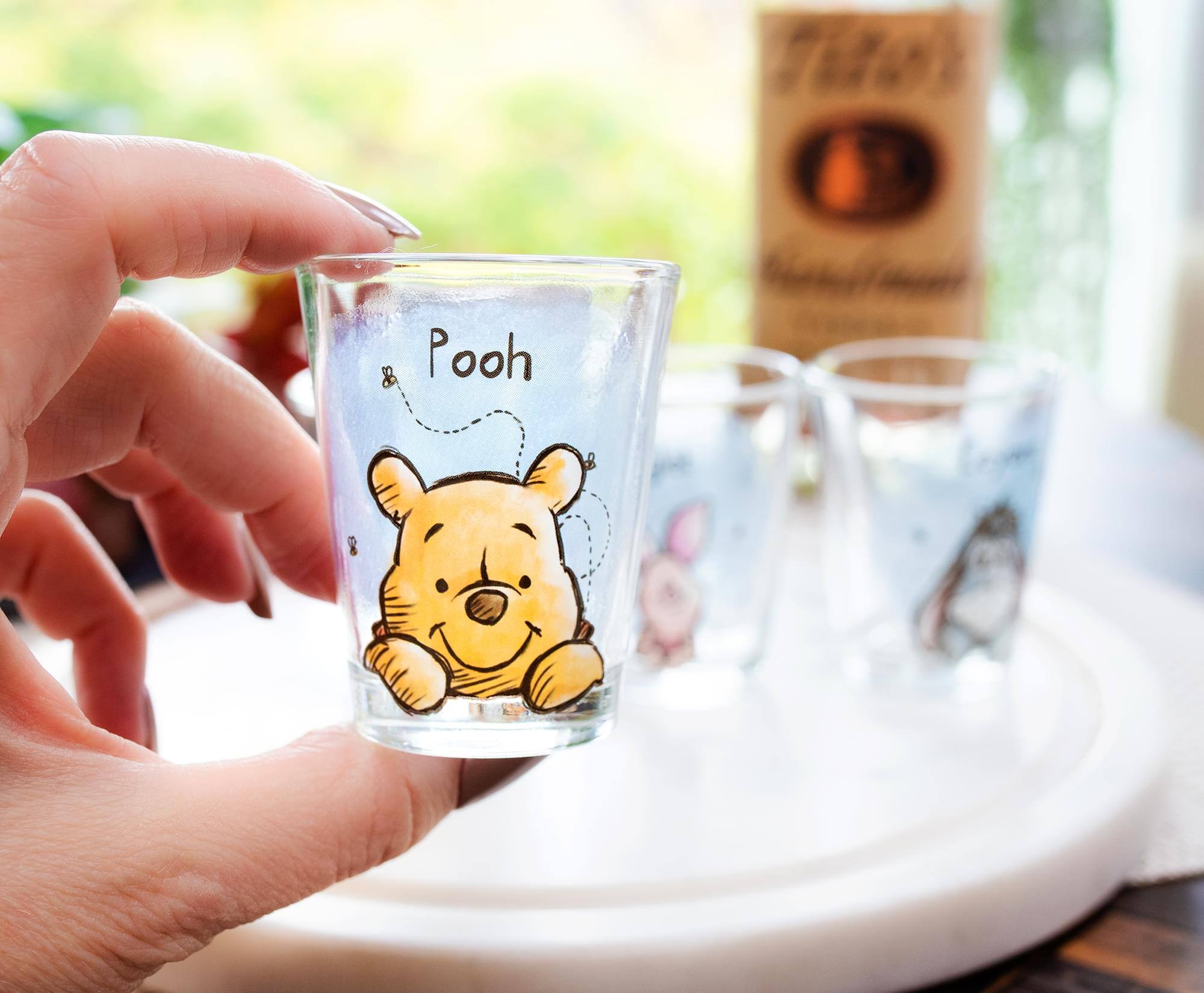 Alt View 2. Disney - Disney Winnie The Pooh Character Portraits 2-Ounce Mini Shot Glasses | Set of 4 - Blue.