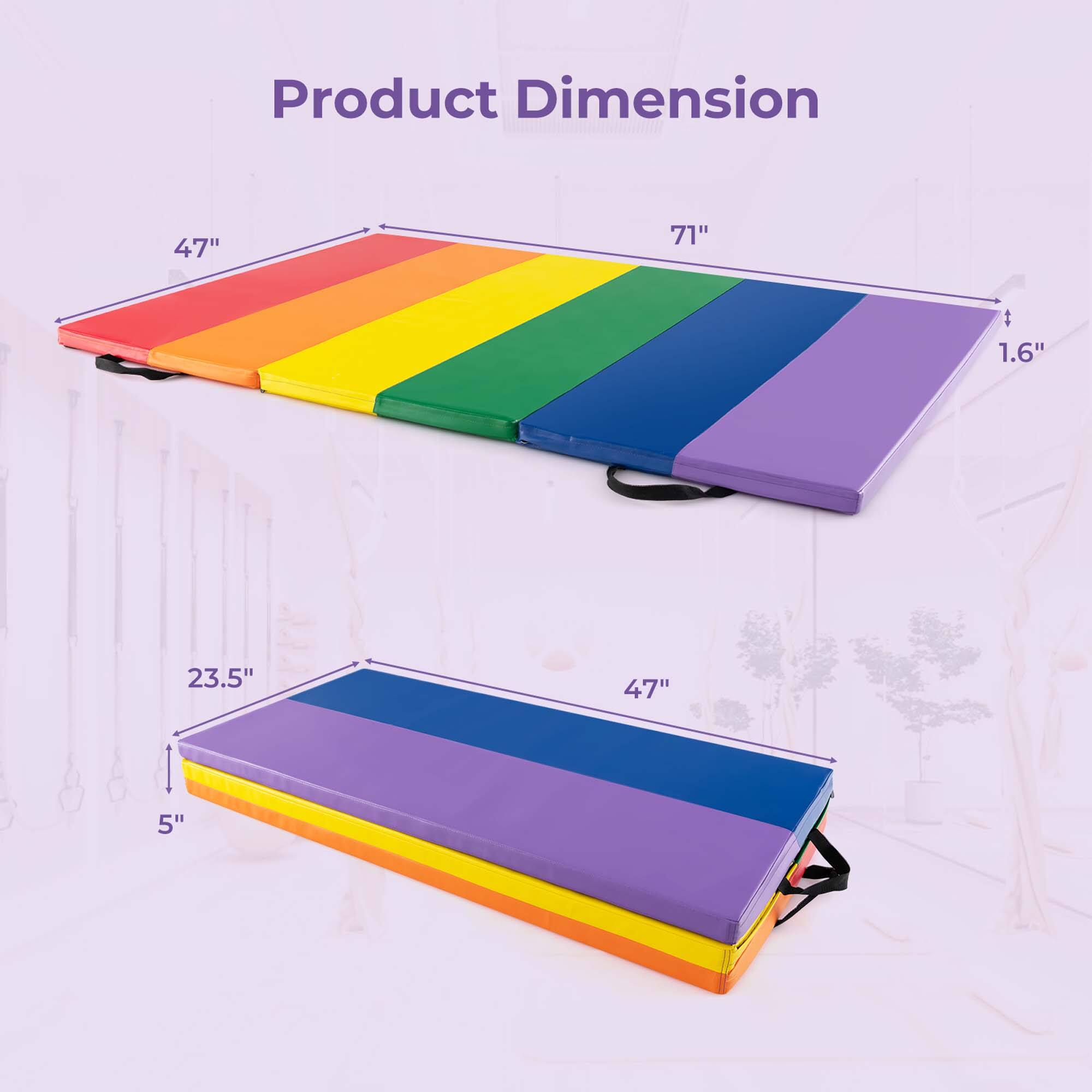 Product Dimension

- Length: 71"
- Width: 47"
- Height: 1.6"
- Folded Length: 23.5"
- Folded Width: 47"
- Folded Height: 5"