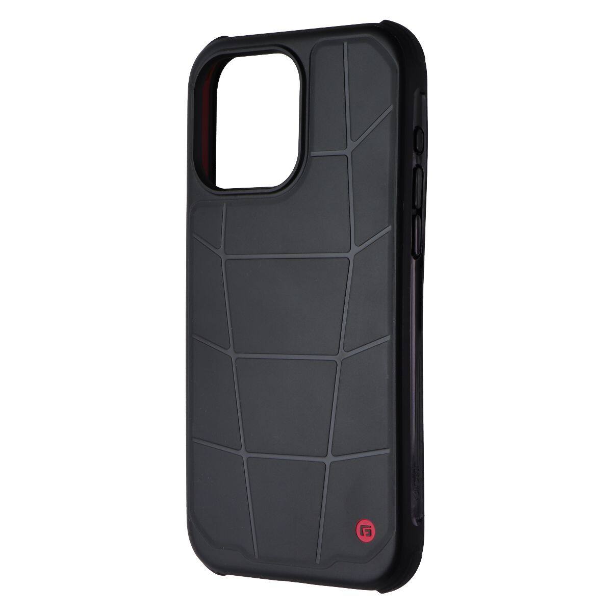 Front. CLCKR - Clckr G-Form Force Case for MagSafe for Apple iPhone 15 Pro Max - Black / Red - Black.