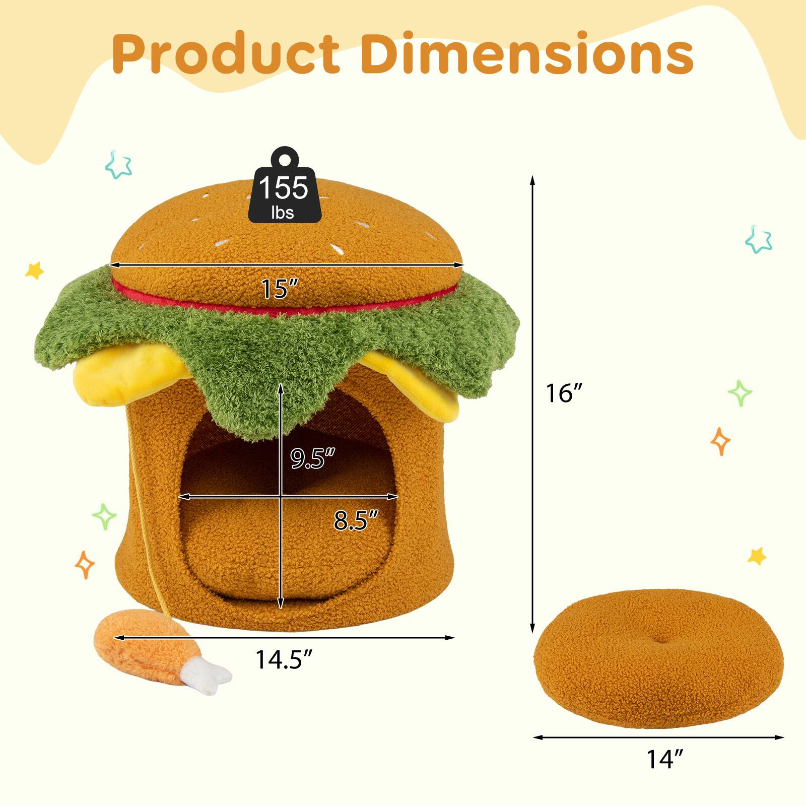 Product Dimensions: 155 lbs, 15", 16", 9.5", 8.5", 14.5", 14"