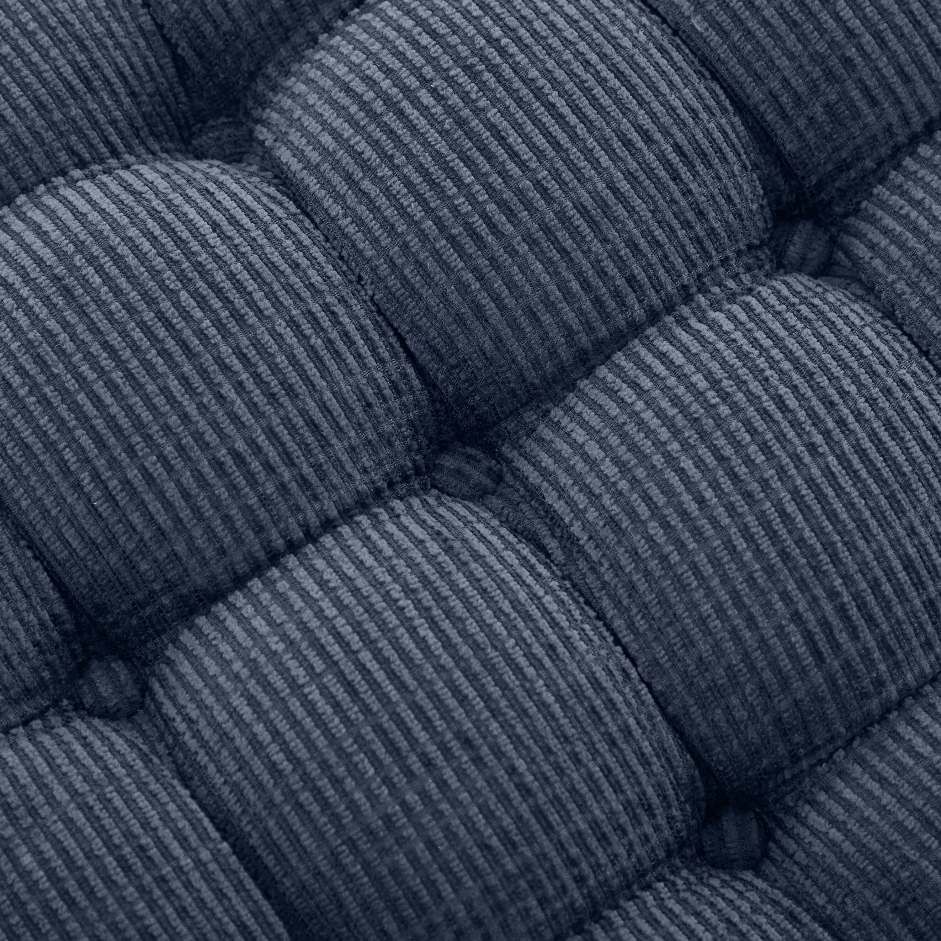 Alt View 10. Ropilly - Ropilly Blue Tufted Storage Bench End of Bed Ottoman with Fringe Entryway Shoe Cabinet Window Seat Fabric Upholstered - Blue.