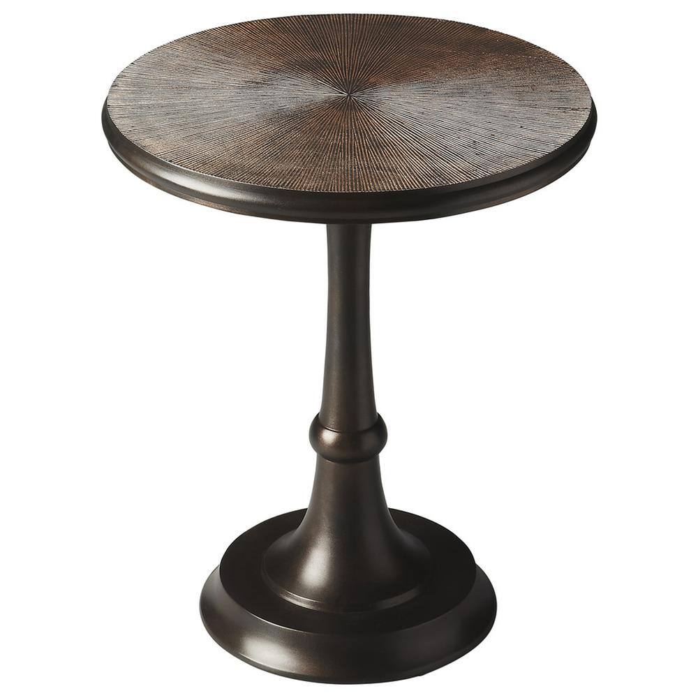 Back. Butler Specialty - Beaumont Metal Side Table - Bronze.