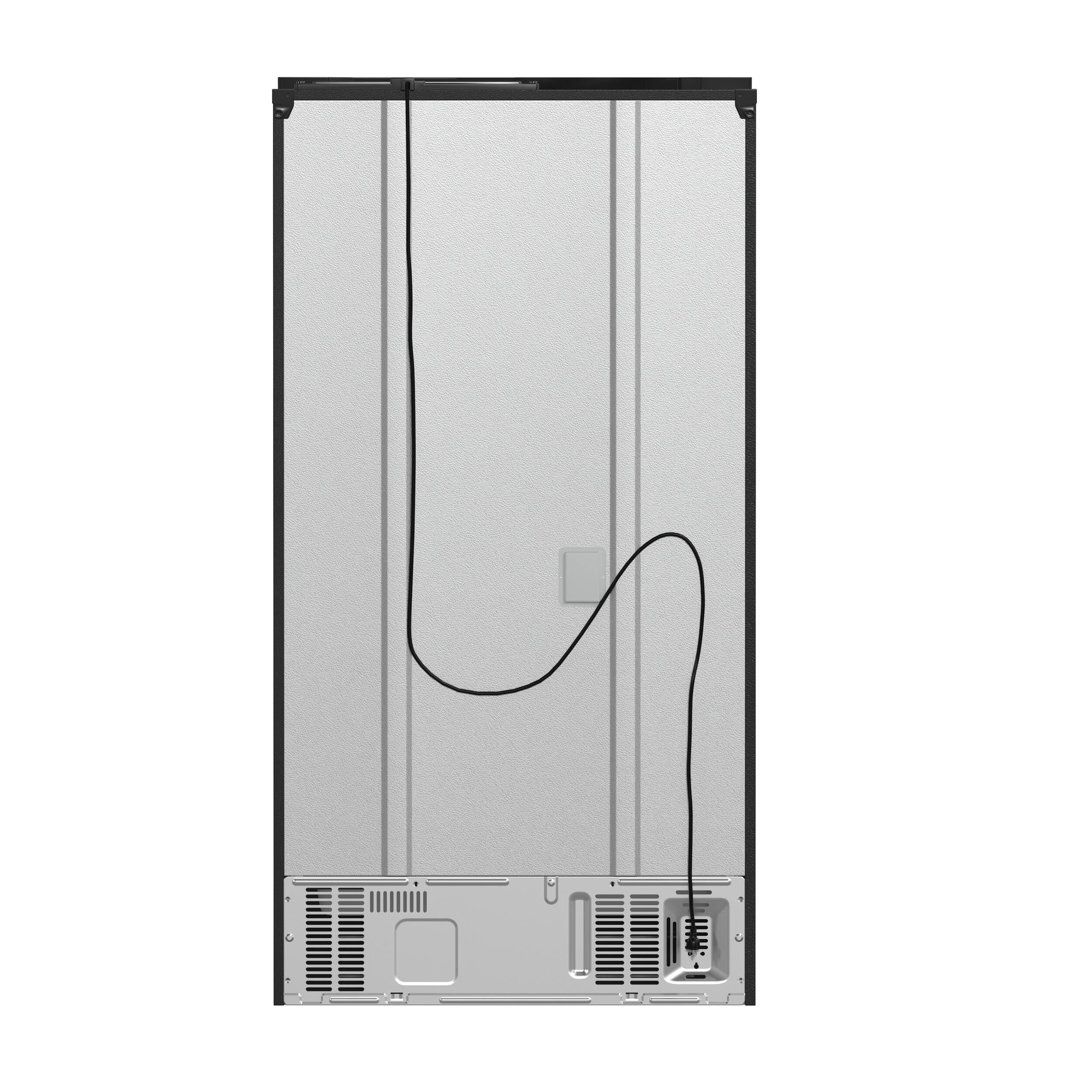 Back. Forno Appliances - Moena Espresso 19.2 Cu. Ft. Freestanding Refrigerator with French Doors and Automatic Ice Maker - Black.