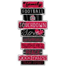 Fan Creations - Ohio State Buckeyes 5'' x 24'' Celebrations Stack Sign - Multicolor
