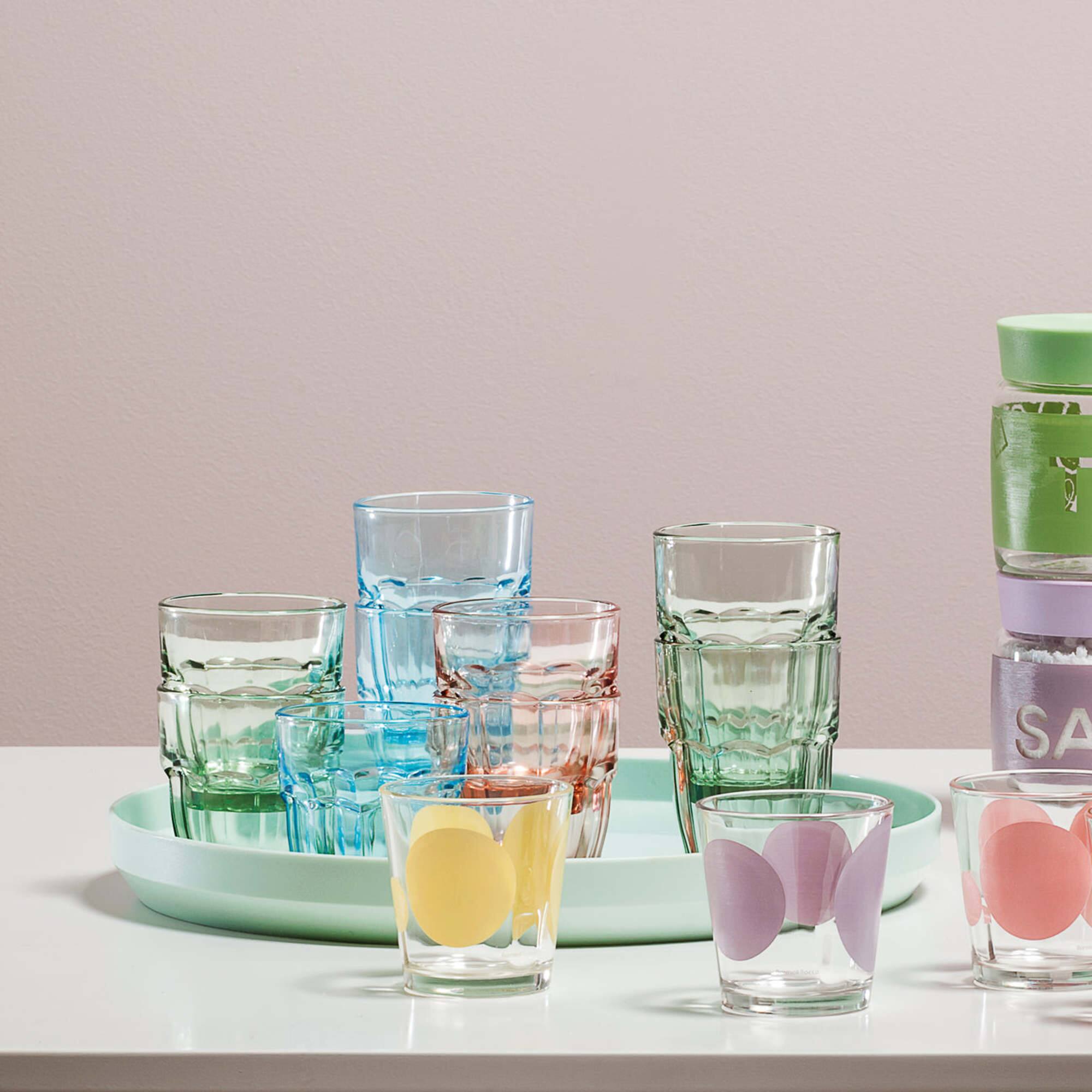 Alt View 2. Bormioli Rocco - Bormioli Rocco Rock Bar Rocks Stackable Beverage Glasses, 9.25 oz, Set of 4 - Clear.