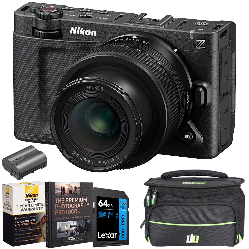 Bundle - Nikon - ZR Cinema Camera, 6K Full-Frame, RED ((24-50mm Lens Kit) + Deco Essentials eBook Package price history on PriceWatchPro