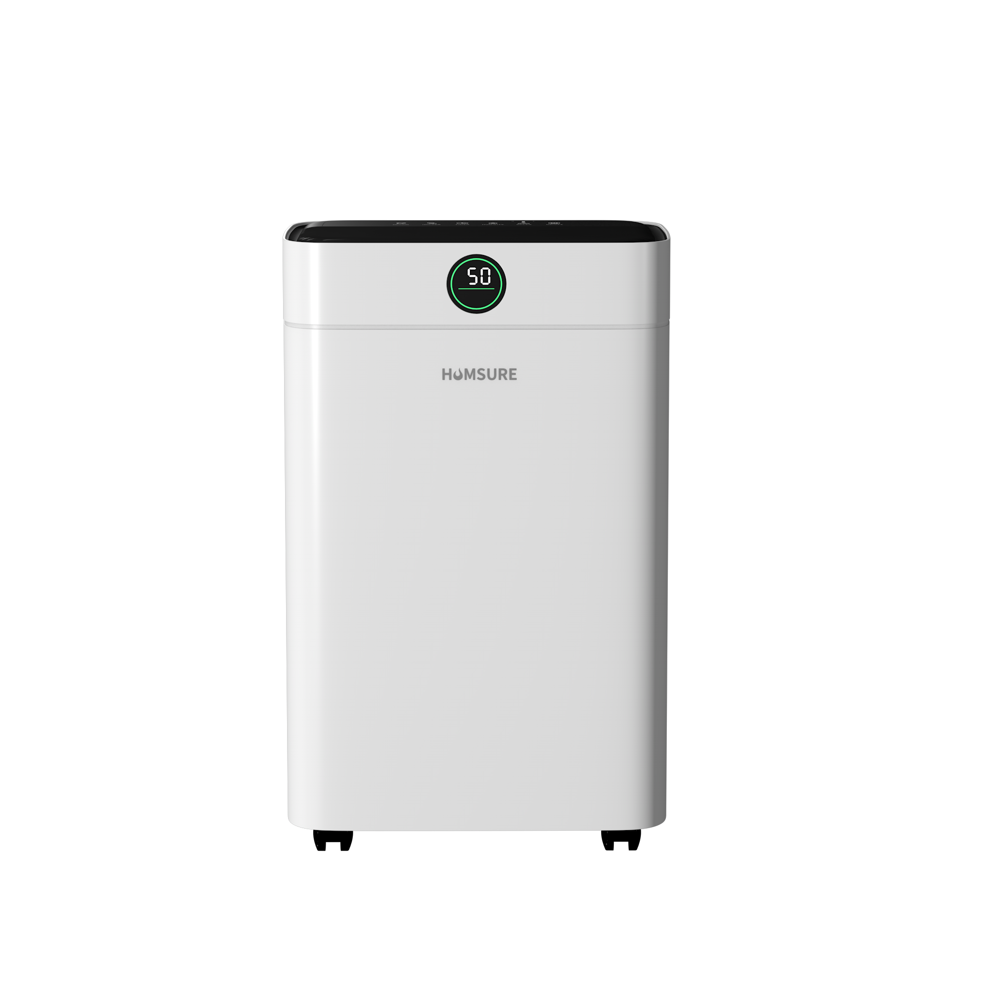 Angle. Airplus - AIRPLUS 28-Pint Dehumidifier with Drain Hose, 2.8L Tank, Low Noise, Auto Defrost for Rooms, White/Black.