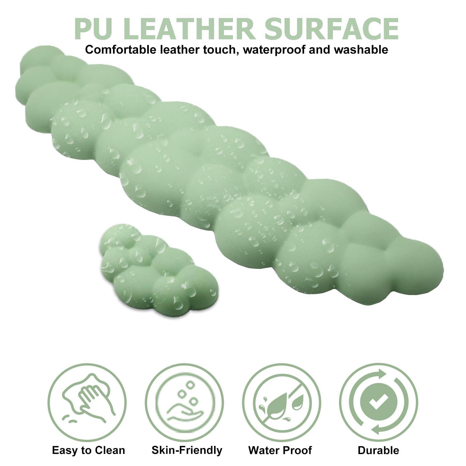 PU LEATHER SURFACE  
Comfortable leather touch, waterproof and washable  

- Easy to Clean  
- Skin-Friendly  
- Water Proof  
- Durable