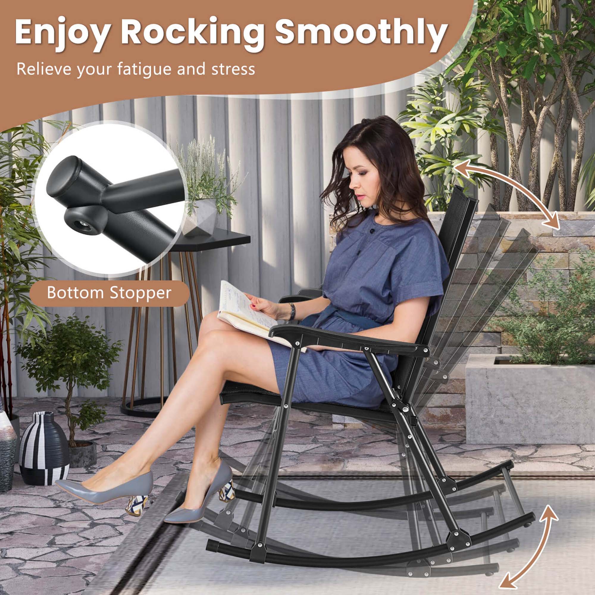 Enjoy Rocking Smoothly Relieve your fatigue and stress Bottom Stopper
