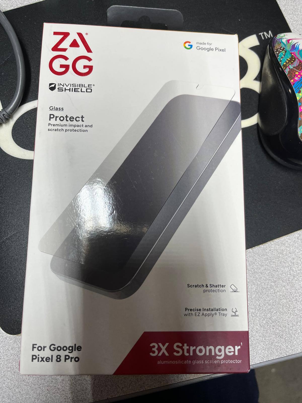 ZAX GG INVISIBLE SHIELD Glass Protect Premium impact and scratch protection made for Google Pixel 5 Scratch & Shatter protection Precise Installation with EZ Apply Tray For Google Pixel 8 Pro 3X Stronger aluminosilicate glass screen protector