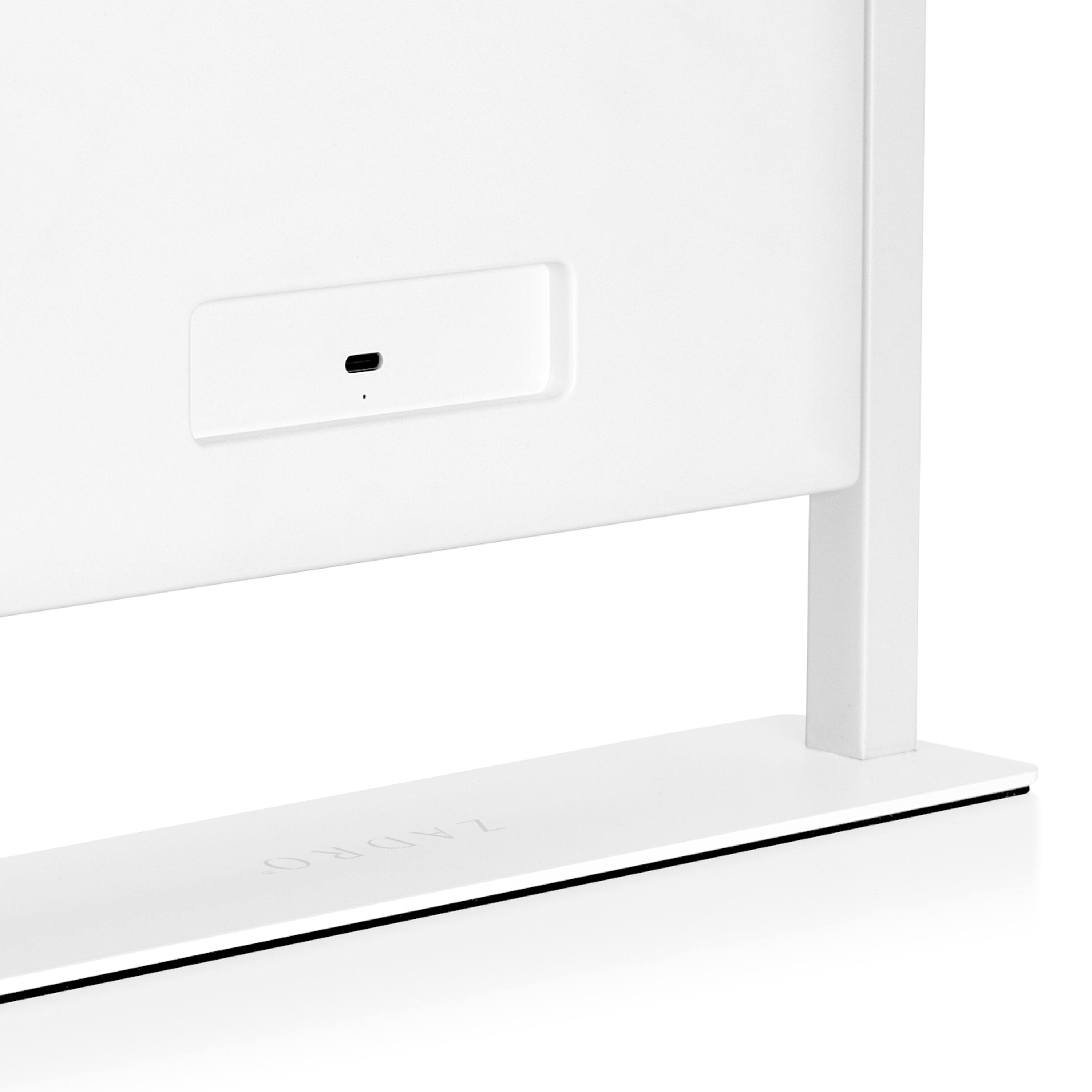 Alt View 1. Zadro - Zadro Hollywood Makeup Mirror - 12" x 14" - 9 LED Light Bulbs with Dimmable Brightness - White.