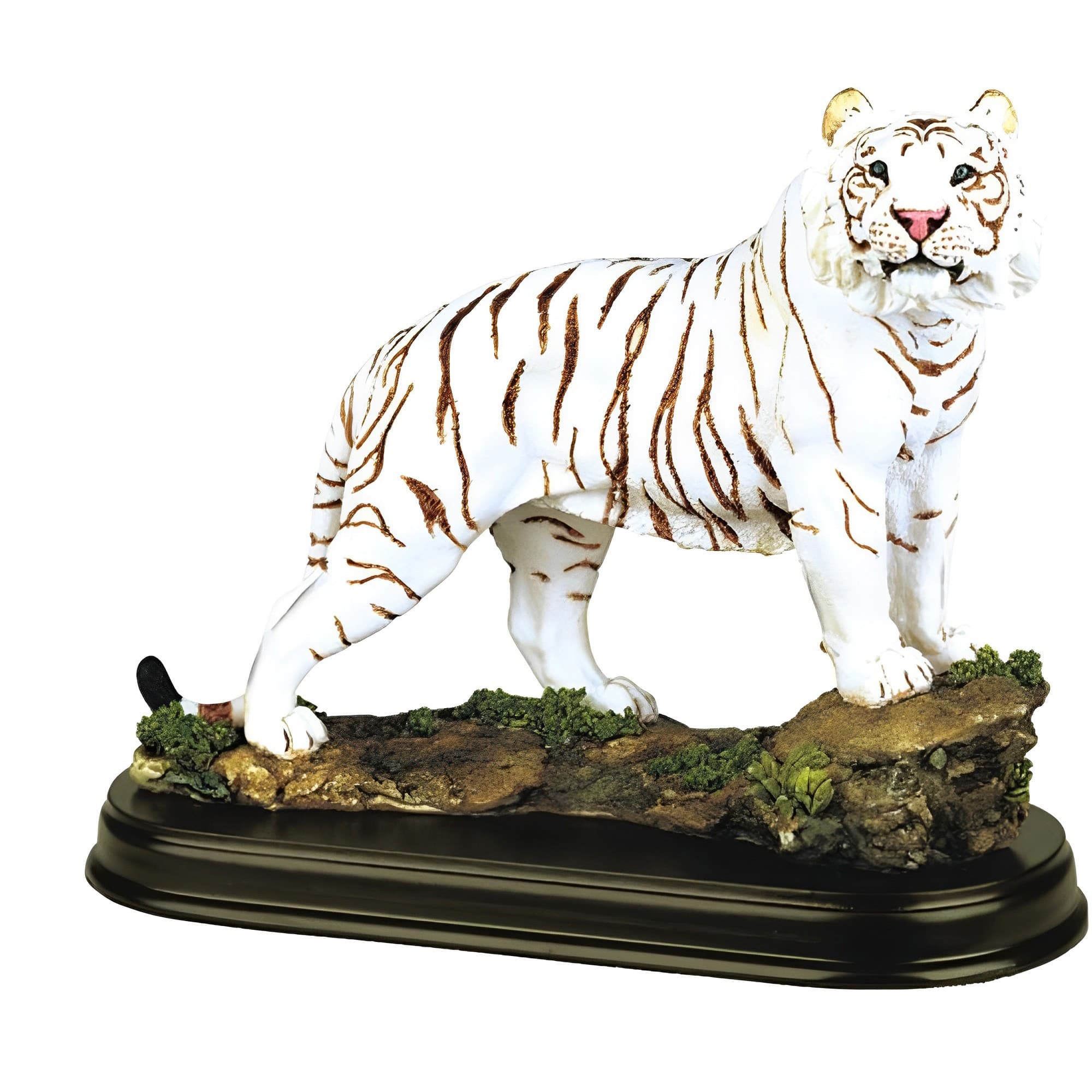 FC Design - 6"H Tiger Standing on Rock Figurine Statue Desk Tabletop Home Decor Gift - Multi-Color