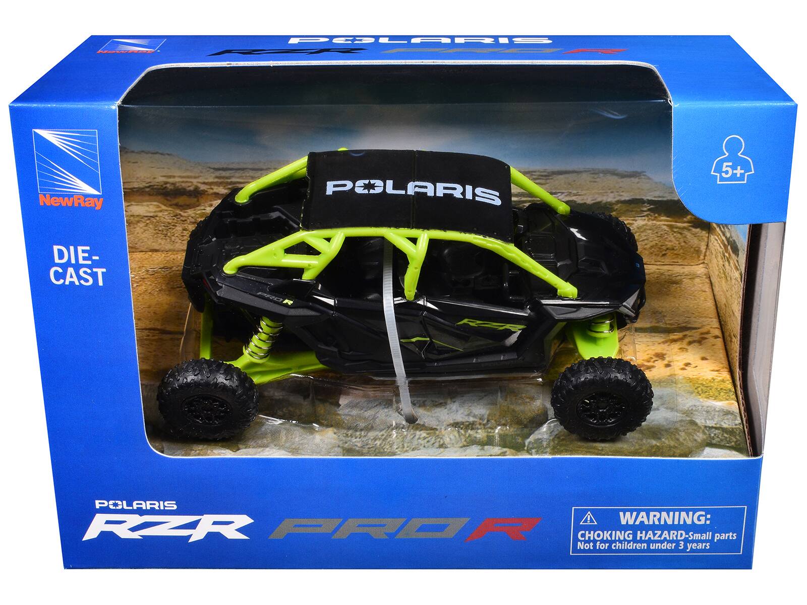 POLARIS  
NewRay  
DIE-CAST  
POLARIS RZR PRO R  
WARNING: CHOKING HAZARD - Small parts Not for children under 3 years  
5+