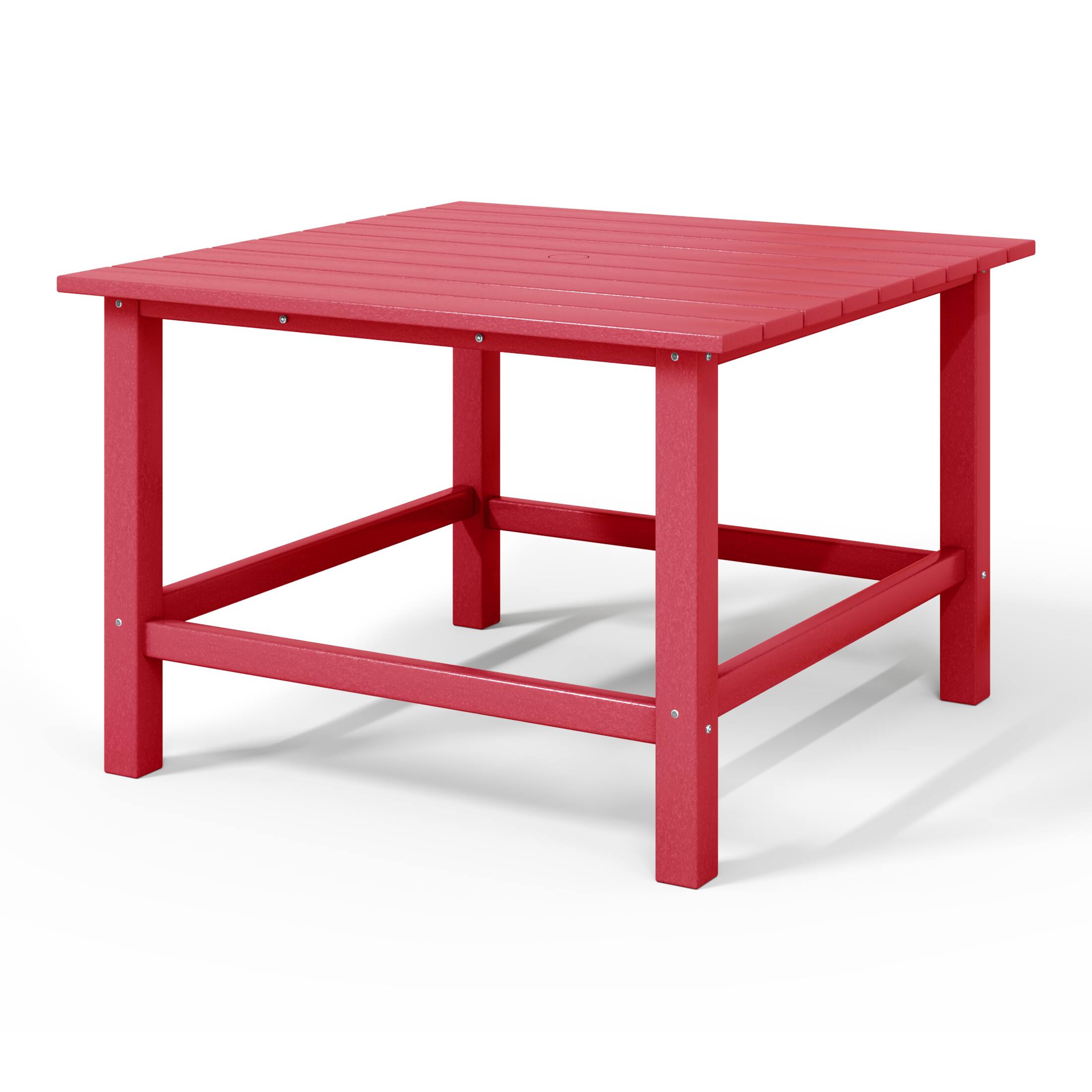 Back. WestinTrends - WestinTrends Malibu Kids Outdoor Patio Furniture HDPE 30" Wide Square Dining Table - Red.