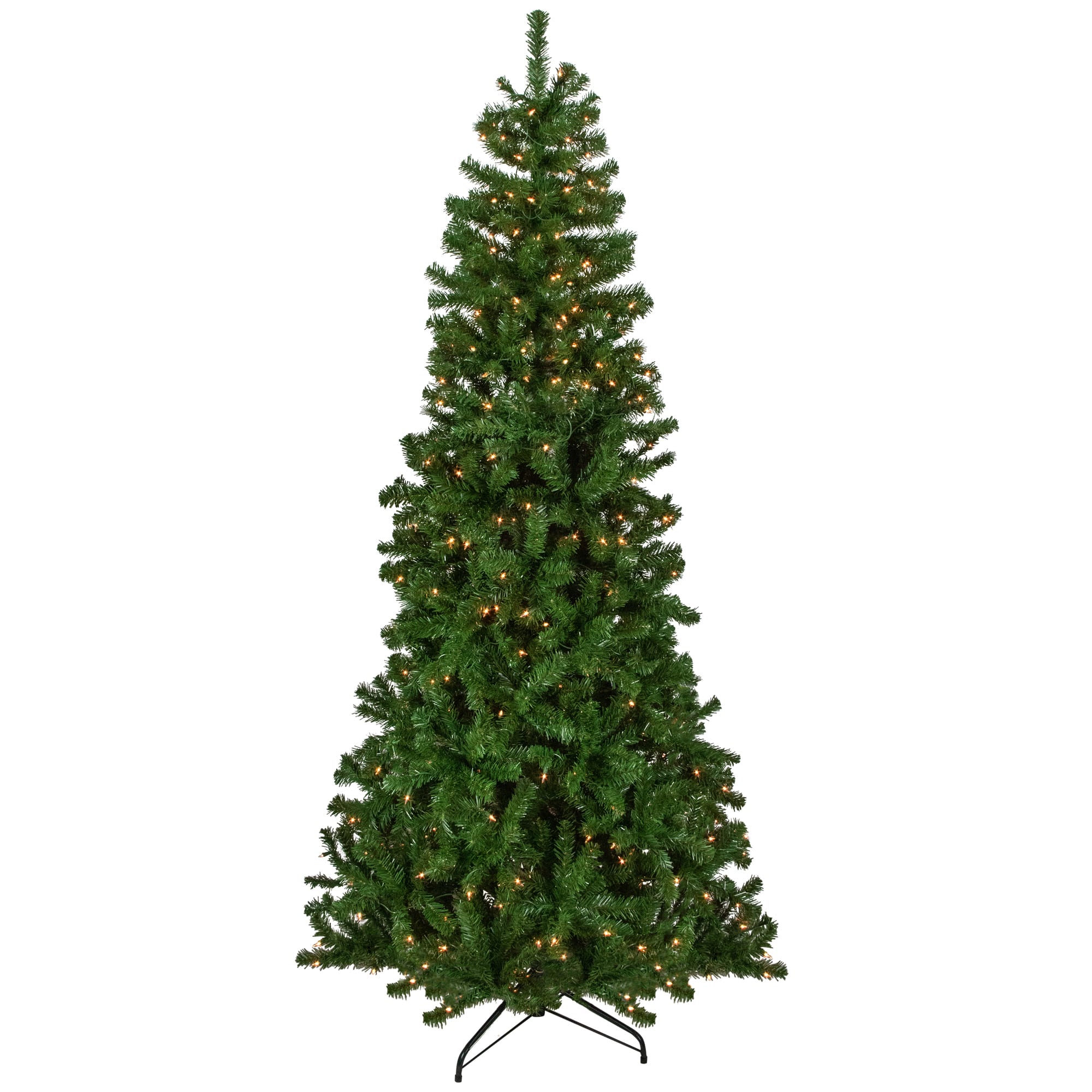 Northlight - 7' Pre-Lit Norfolk Spruce Artificial Christmas Tree, Clear Lights - Green