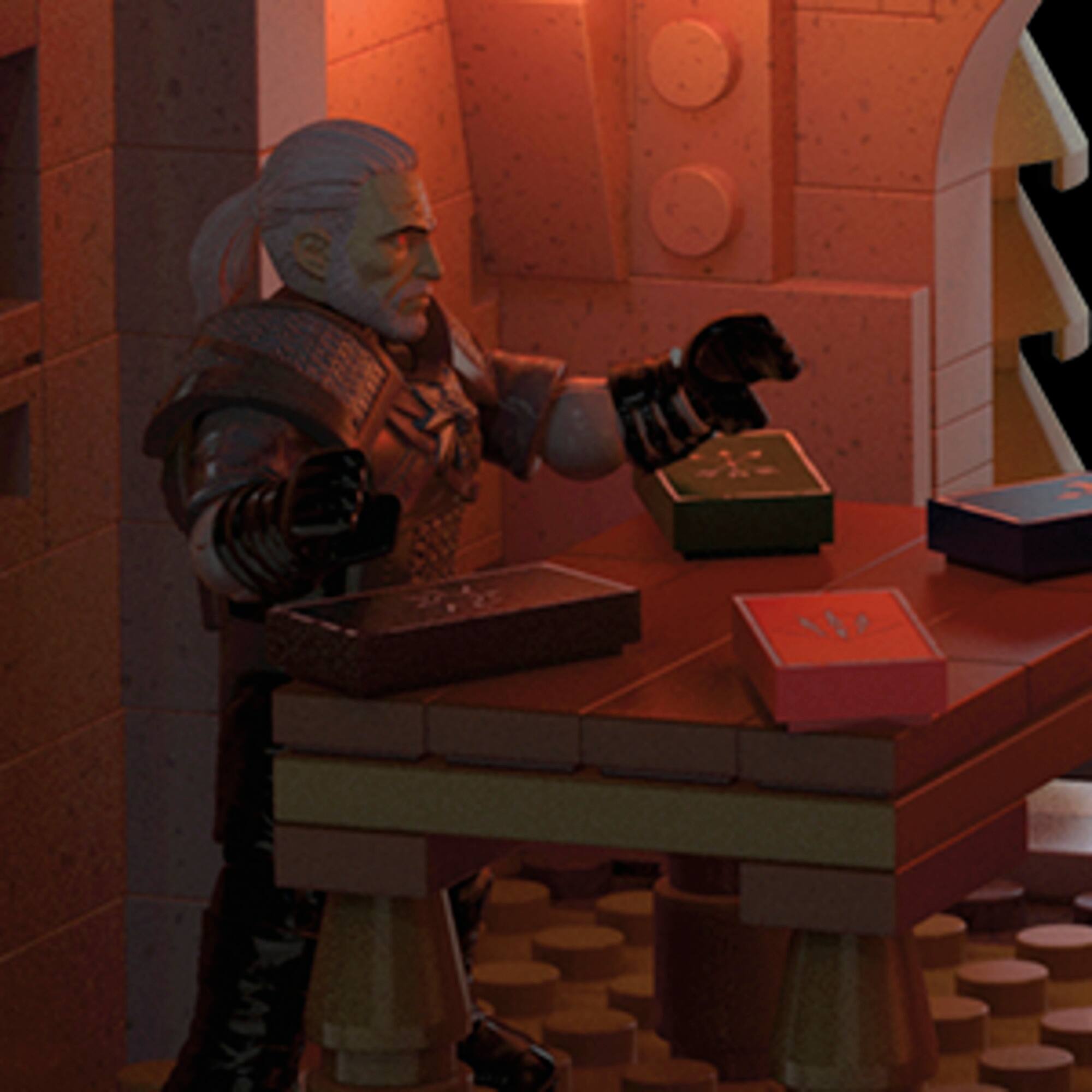 Alt View 19. Mega Construx - The Witcher Geralt's Griffin Hunt.