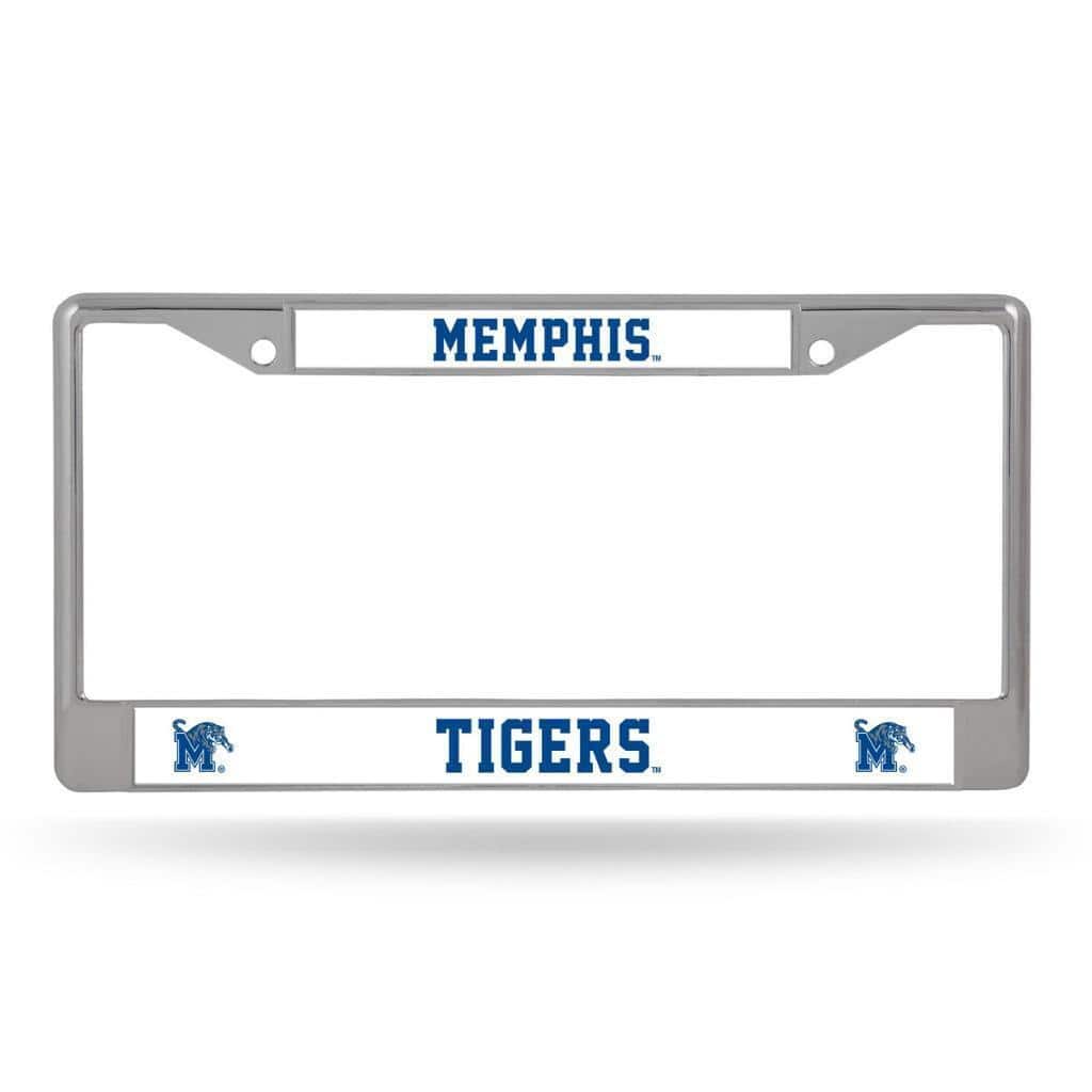 Rico Industries - Memphis Tigers Chrome Metal License Plate Frame - Multi