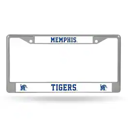 Rico Industries - Memphis Tigers Chrome Metal License Plate Frame - Multi