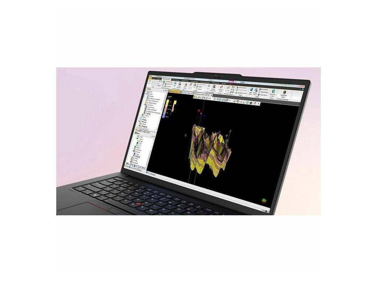 Alt View 5. Lenovo - Lenovo ThinkPad P14s Gen 6 - Intel Core Ultra 5 - 16 GB - 512 GB SSD - Windows 11 Pro - Intel Arc 130T GPU - Black.