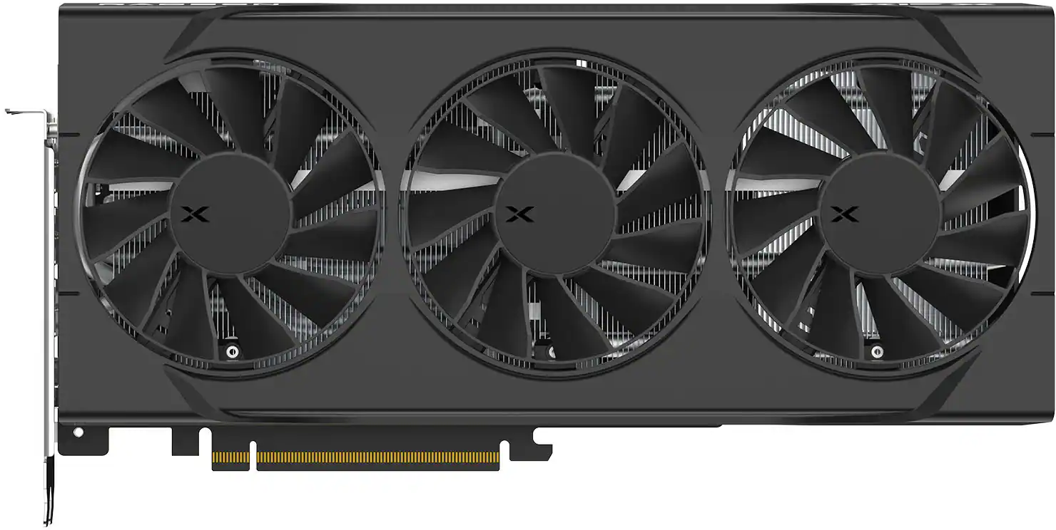 Front. XFX - Swift AMD Radeon RX 9070GRE Triple Fan Gaming Graphics Card with 12GB GDDR6 PCI Express 5.0 HDMI 3xDP, AMD RDNA 4 - Black.