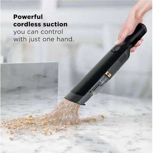 Powerful cordless suction you can control with just one hand.