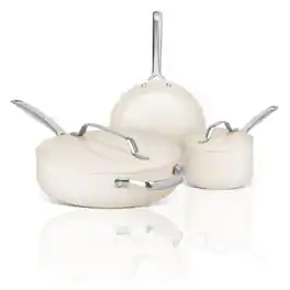 Gotham Steel - Modern 5-Piece Nonstick Cookware Set - Cream