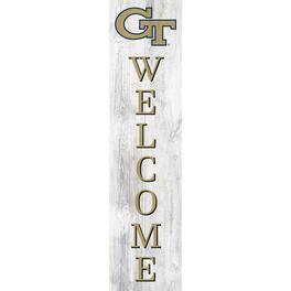 Fan Creations - Georgia Tech Yellow Jackets 48'' Welcome Leaner - Multicolor