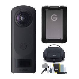 Ricoh - THETA Z1 360 Camera with 5 TB Portable Hard Drive and Accessory Kit