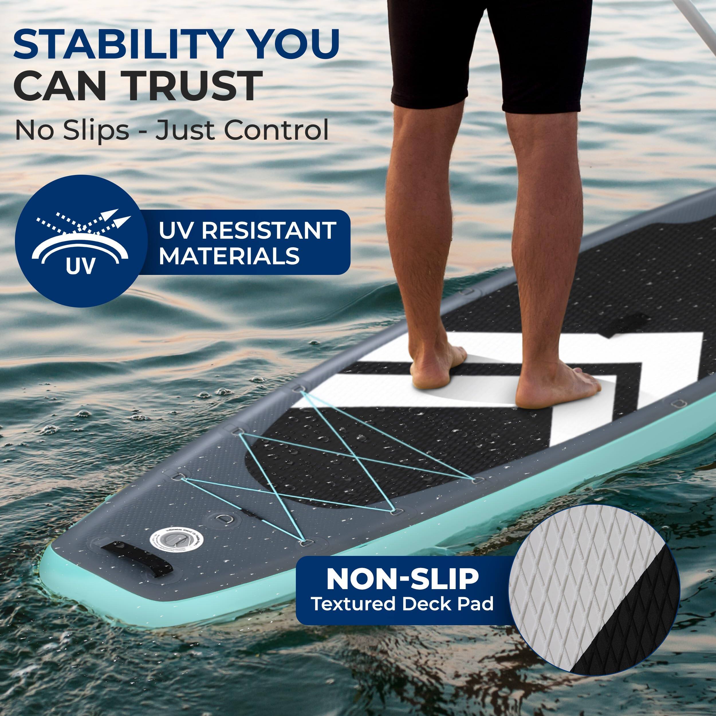 STABILITY YOU CAN TRUST  
No Slips - Just Control  

UV RESISTANT MATERIALS  

NON-SLIP Textured Deck Pad
