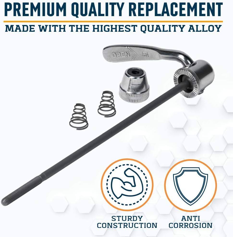The corrected text is:

"PREMIUM QUALITY REPLACEMENT
MADE WITH THE HIGHEST QUALITY ALLOY
STURDY CONSTRUCTION
ANTI CORROSION"