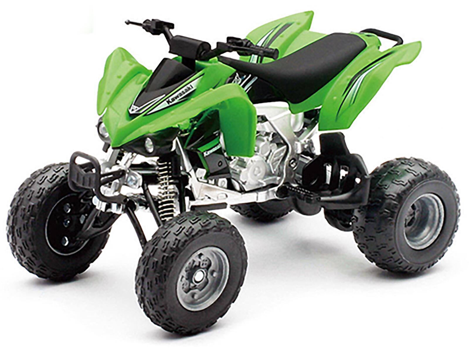 Alt View 1. New Ray - Kawasaki KFX 450R ATV Green 1/12 Motorcycle Model by New Ray.